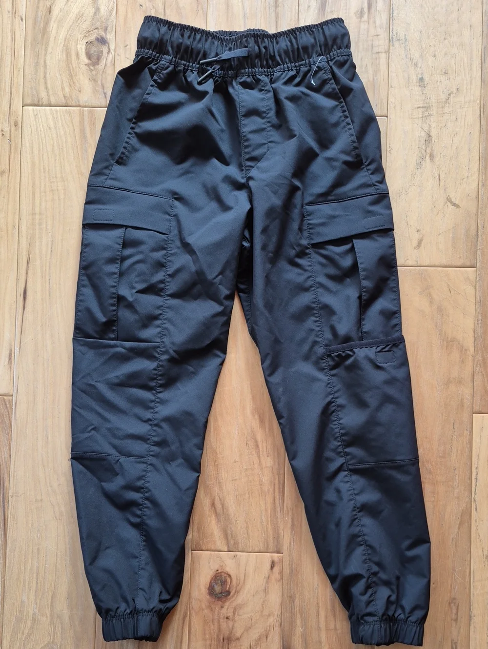 wonder nation Black Cargo Jogger Sweatpants for Kids